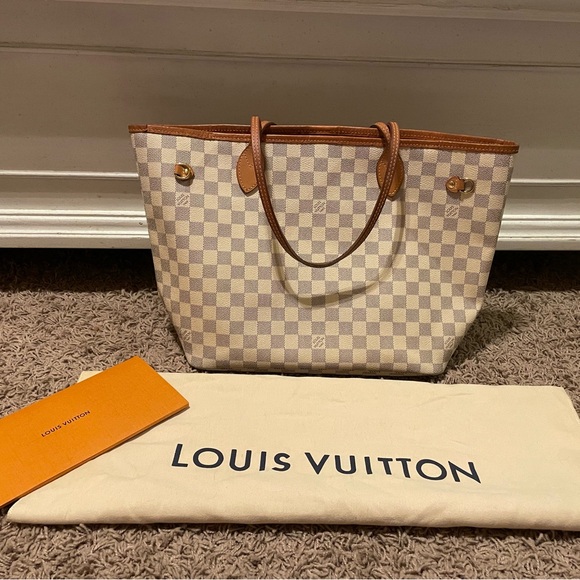 Louis Vuitton Checkered Tote Bag - Beige - Picture 1 of 1